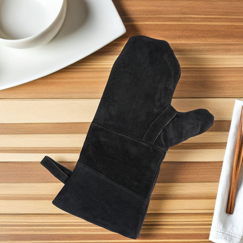 Heat Resistant Glove - 3Pcs Sarung Tangan Oven Hitam Tahan