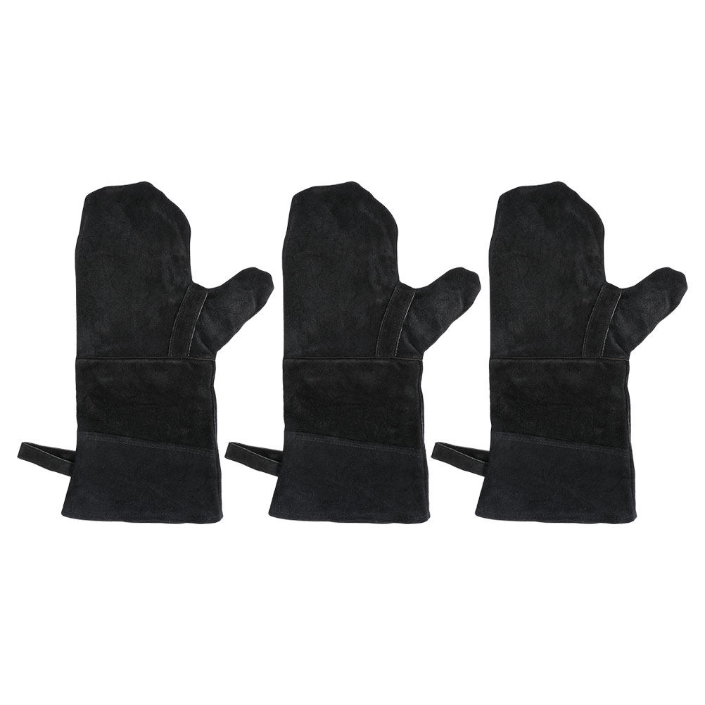 3Pcs Sarung Tangan Oven Hitam  - Heat Resistant Glove ulasan dan harga